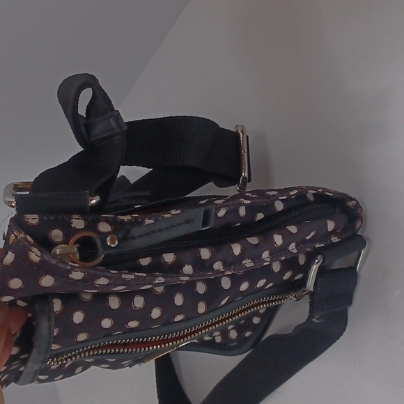 Tyler Rodan multi pocket polka-dot, fabric crossbody bag. - Picture 9 of 11
